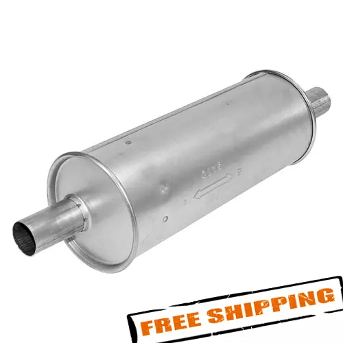 AP Exhaust 3743 Enforcer Series Aluminized Steel Round Exhaust Muffler