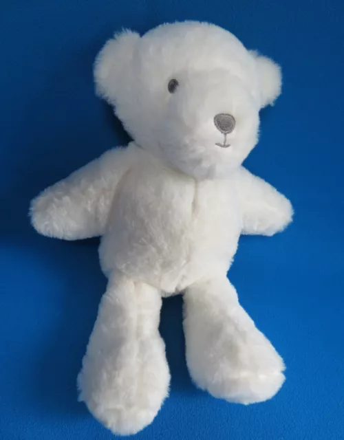 TEDDY BEAR white plush 11" tall soft toy COLLECTION " MY BEST FRIEND " NEXT