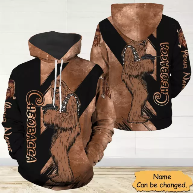 Personalized Chewbacca Star Wars Movie Film Anniversary 3D HOODIE US SIZE