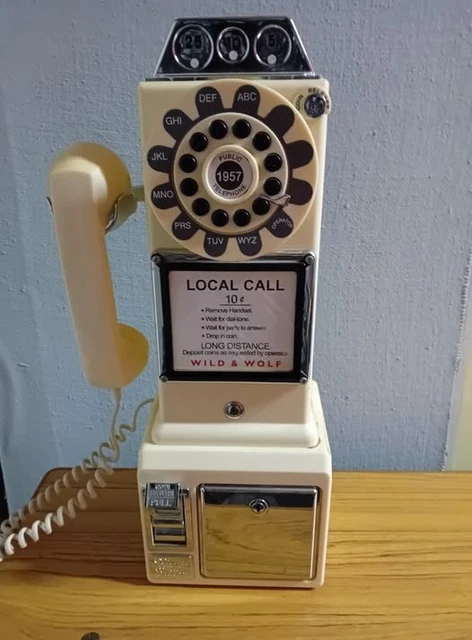 Téléphone De Bureau Wild & Wolf 302 - Rouge, Vintage, Occasion