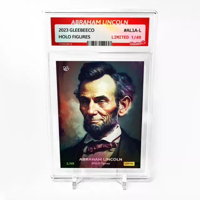 President ABRAHAM LINCOLN Art Card 2023 GleeBeeCo Holo Figures #AL1A-L /49 Made