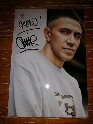 AMIR ISSAA AUTOGRAFO ORIGINALE STUPENDA FOTO 10 x 15 cm CANTANTE HIP HOP RAP ITA 