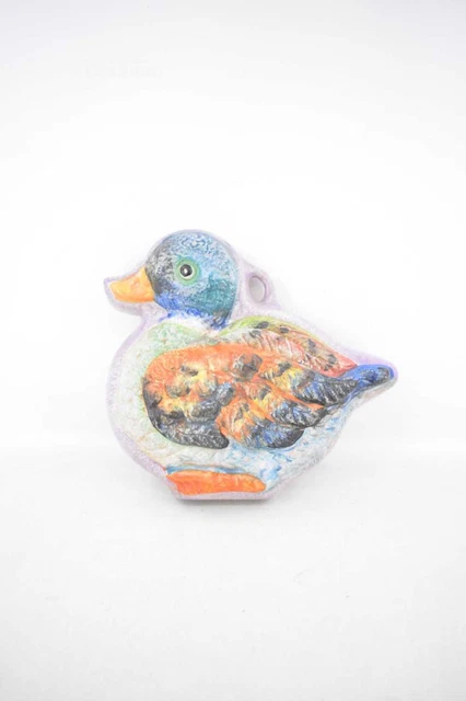 Oggetto Anatra Colorata In Ceramica 30 X 30 Cm