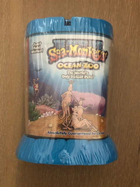 Amazing Live Sea Monkeys Ocean Zoo Marine Aquarium Blue