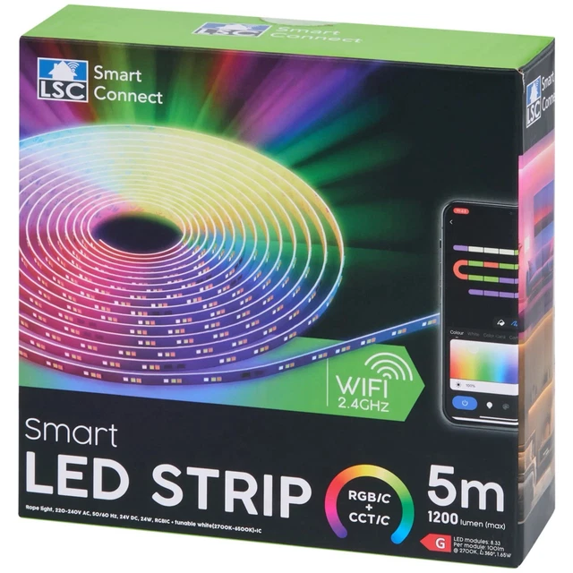 Ampoule LED LSC Smart Connect GU10 5W 380 Lumens, Ampoule Connectée