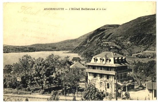 CPA 73 Savoie Aiguebelette L' Hôtel Bellevue et le Lac