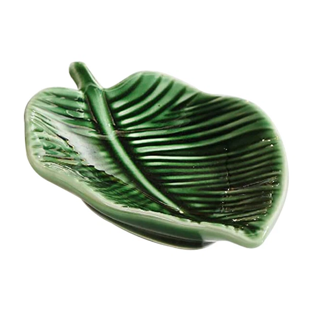 Serving Platter Ceramic Leaf Trays Leaf Disc Trendy Home Decor Ceramics