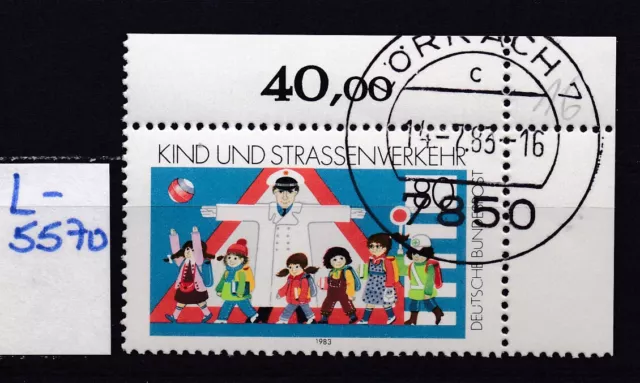 BRD - Mi 1181 - EST Ersttag -  Vollstempel Lörrach - Eckrand - Ecke 2 - L5570