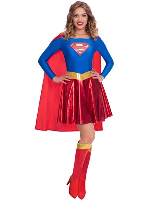 La Batgirl di con licenza adulti Costume Classico Costume Da Donna UK 8-18 