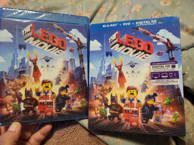 NEW The LEGO Movie (Blu-ray + DVD + Digital Copy, 2014, 2-Disc Set w Slipcover)