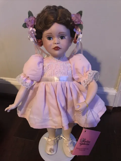 Paradise Galleries Porcelain Doll Treasury Party for Sarah 14"