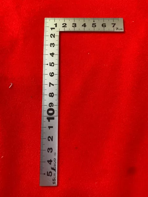 Shinwa Carpenter's square Frat mini 15cm/7.5cm Stainless 10007