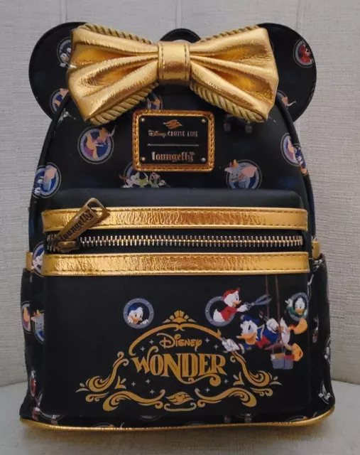 Disney Cruise Line Disney Wonder Loungefly Ship Name Mini Backpack NWT