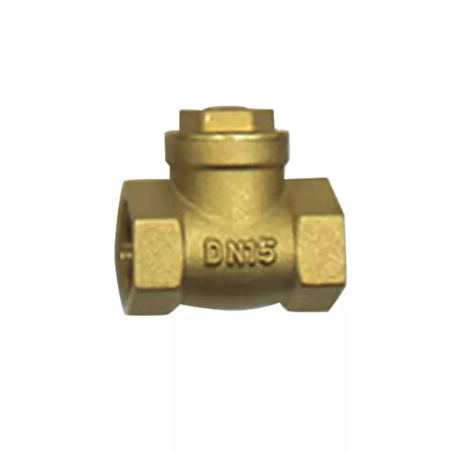 DN15 DN20 In-Line Non-return Thick Brass Check Valve Female Thread Horizontal