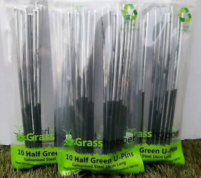 Artificial Grass Half Green U Pins Peg Galvanised Steel Pegs Membrane UK SELLER