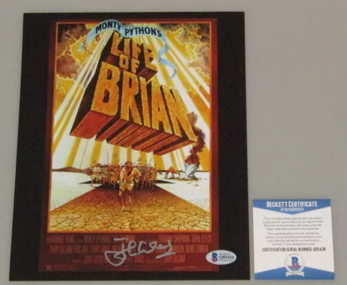 JOHN CLEESE 'LIFE OF BRIAN' Monty Python Hand Signed 8"x10" Photo BECKETT COA