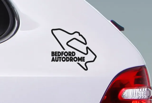 BEDFORD RACE CIRCUIT. Car vinyl sticker F1 Autodrome Grand Prix Formula One
