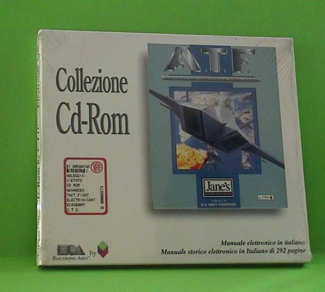 ATF simulatore volo a.t.f.SIGILLATO man ITA pc cd rom advanced tactical fighter.