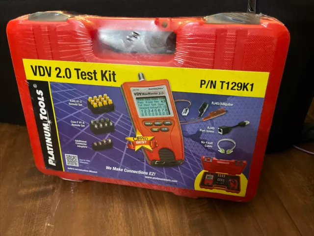 Platinum Tools T129K1 VDV Mapmaster 2.0 Network CAT5 Coax Cable Test/Tracing Kit