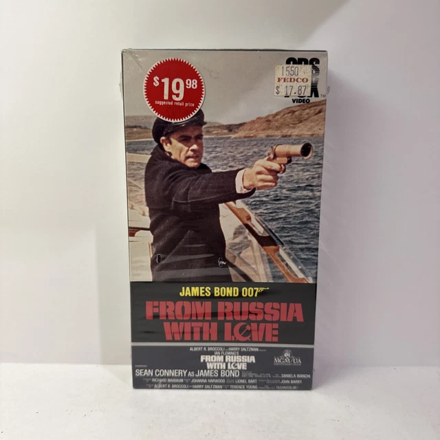 James Bond From Russia With Love VHS Sean Connery Watermarks CBS FOX 1984 NEW