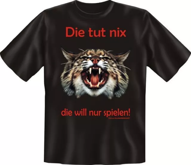 Sprüche T-Shirts Katze lustige Katzen-Shirts witzige Geschenke mit Druck 2