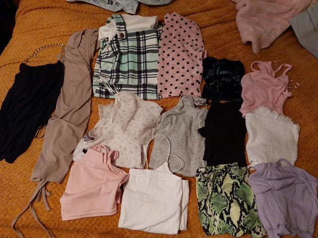 Ladies Clothes Bundle Mixed Items Size 10   14 Items  tops dresses