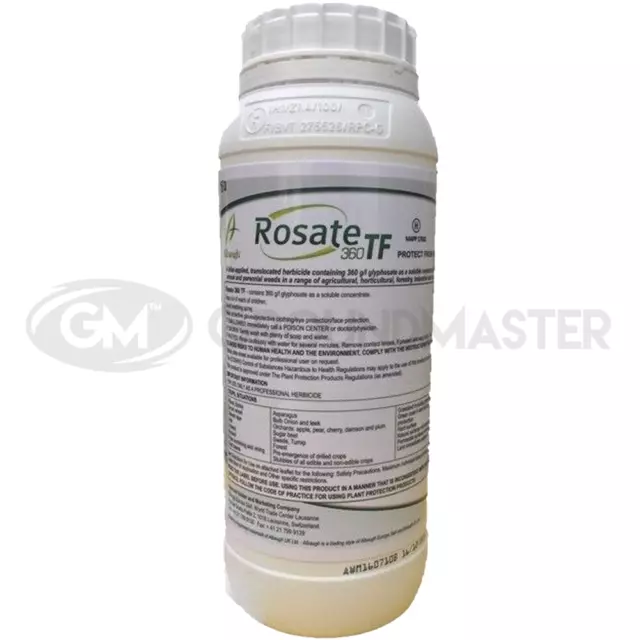 Rosate 360 TF 1 x 1 Litre Strong Glyphosate Professional Garden Weedkiller