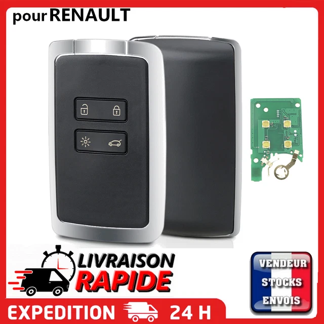 Clé Vierge Megane 4 (Main Libre) Compatible Espace 5, Talisman, Scénic 4 - Hitag Aes, Neuf