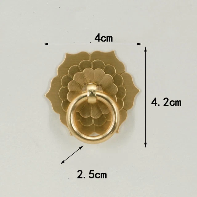 Antique Bronze Brass Drawer Pull Handles Dresser Knob Drop Ring Pull Drawer Knob