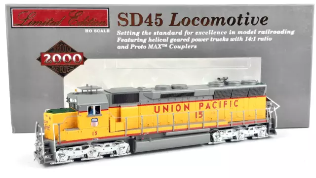 Walthers Proto2000 Union Pacific Sd45 #15 Dc Excellent Runner+Cond Boxed Ho(Gg)