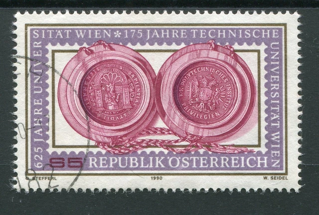 Austria, 1990, Stamp 1813, 625° Anniversary University Vienna, Obliterated