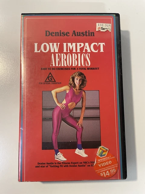 DENISE AUSTIN LOW Impact Aerobics VHS Video 1986 Entrenamiento