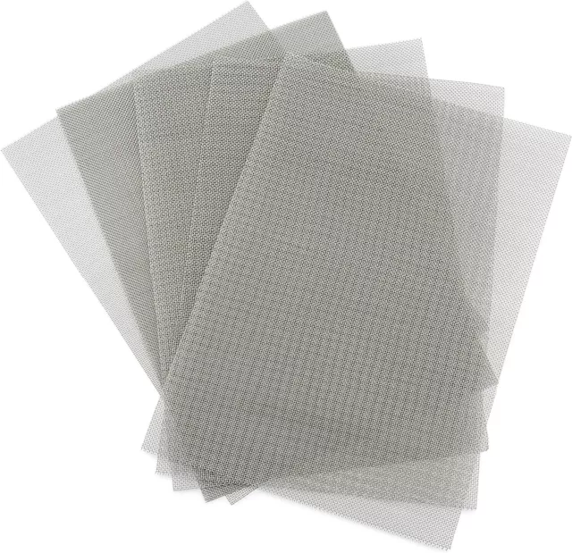 6 x A4 Stainless Steel Rat Mouse Mesh Sheets Metal Mesh Mouse Control Wire Mesh