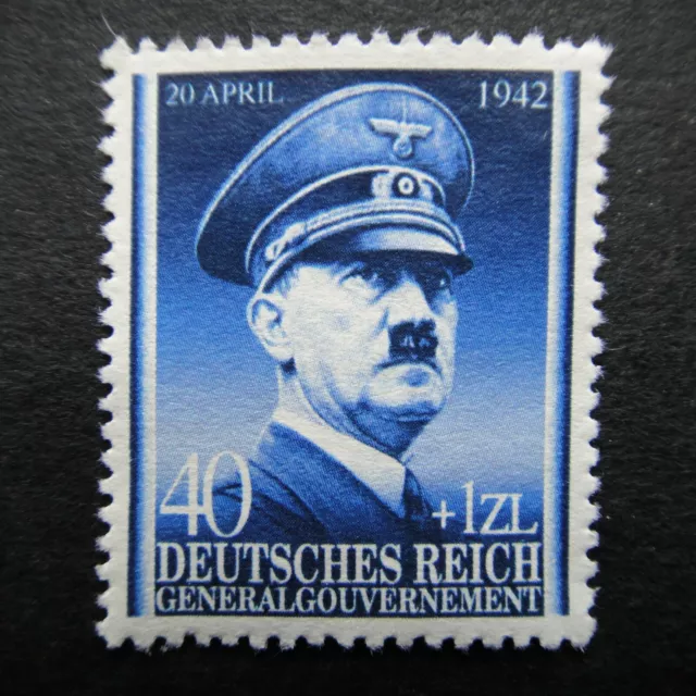 GERMANY NAZI 1942 Stamp MNH Adolf Hitler Swastika Eagle WWII Third