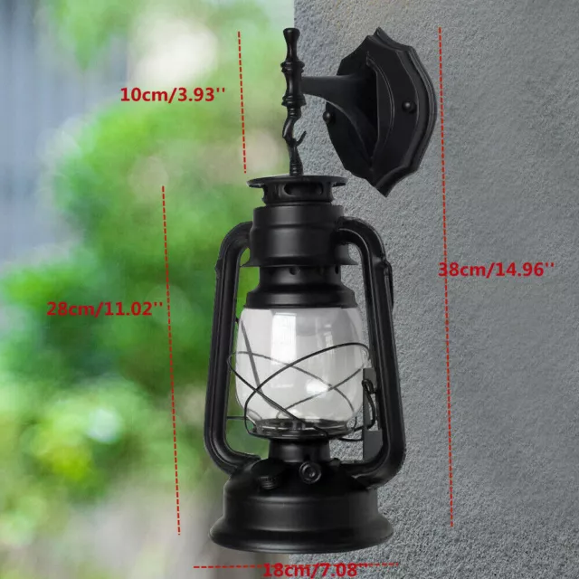 Retro Wandlampe Außenlampe Wandleuchte Gartenlicht Antik Wandleuchter Laterne
