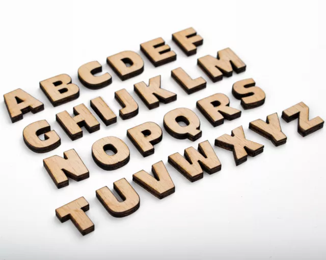 Wooden Letters And Numbers MDF Shapes Decoration Scrapbook Embellishments