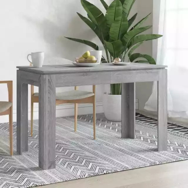 Vidaxl Tavolo da Pranzo Grigio Sonoma 120x60x76 cm Legno Multistrato