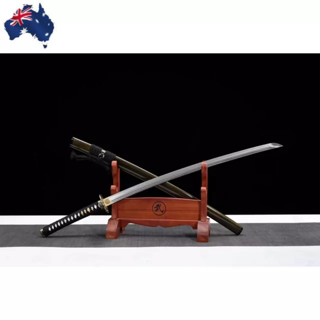 Australia Katana Handmade Japanese Clay Tempered Steel Full Tang Samurai