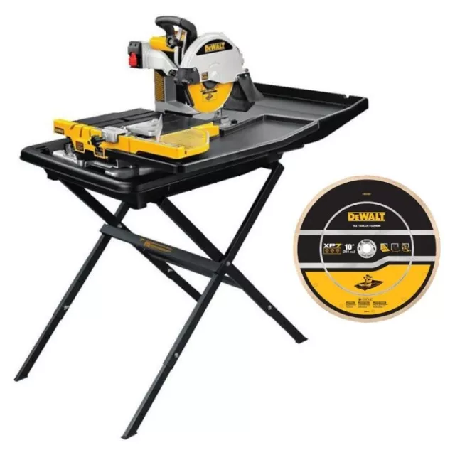 DeWalt D36000S 10" High Capacity Wet Tile Saw with Stand