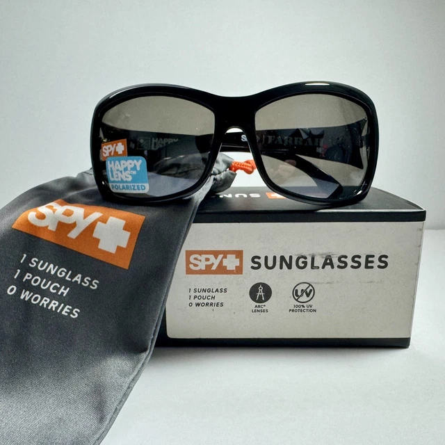 SPY SUNGLASSES FARRAH Black Happy Lens Polarized 62 15 125 New In