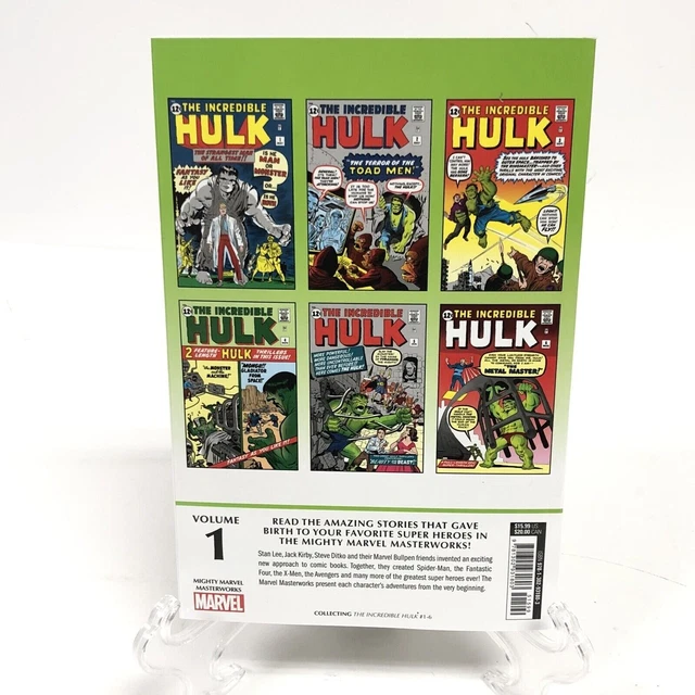 Incredible Hulk Mighty Marvel Masterworks 1 Cho Cover New Marvel Comics GN-TPB 3
