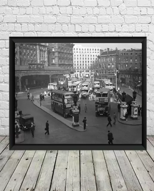 LONDON; VICTORIA RAILWAY & COACH STATION. 1947 PHOTO 12 x 8 (A4)