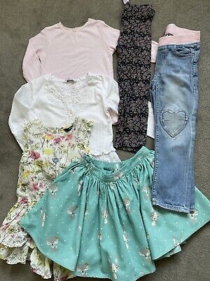 Girls Mixed Various Clothing Bundle MARKS AND SPENCER H&M F&F Etc - Age 3-6yrs
