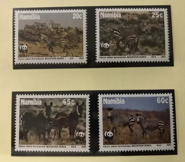 Namibia  - WWF - Animals - Zebra - stamps / Timbres - MNH**