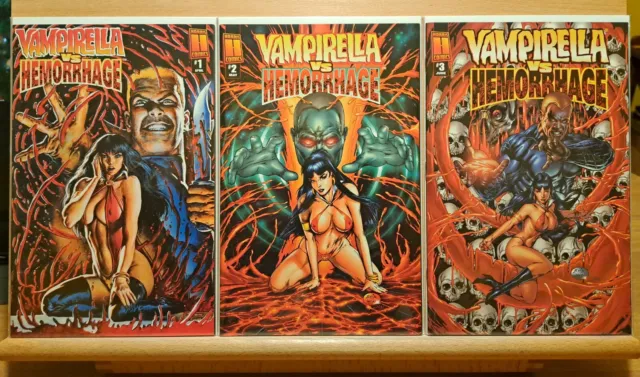 Harris Comics 🦇 Vampirella vs Hemorrhage 🦇 1997🔥Complete & Unread🔥NM/M