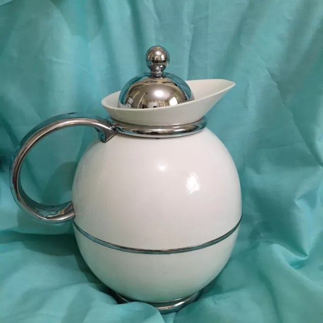 Vintage Green and Silver Studio Nova By Fuu Hwa Thermal Carafe Pitcher