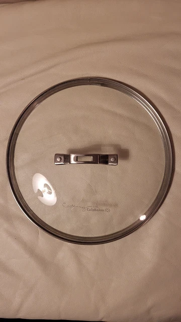 Cooking with Calphalon 11 3/8" ID 12 3/8 OD Round Tempered Glass Replacement Lid