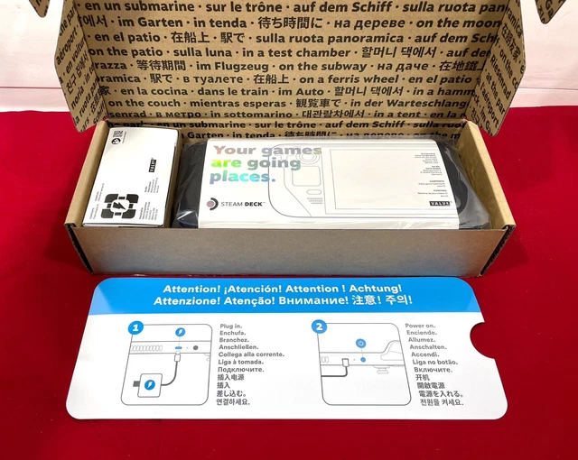 VALVE STEAM DECK 512GB Handheld Gaming Console New Sealed V00428730