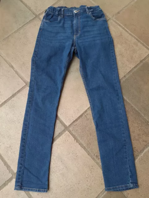 " H&M " Jeans Größe 170 für Jungen , Farbe blau , im Bund verstellbar !