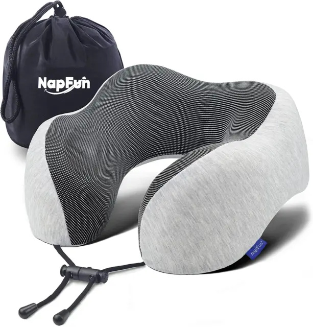 Neck Pillow for Traveling, Upgraded Travel Neck Pillow for Airplane 100% Pure Me